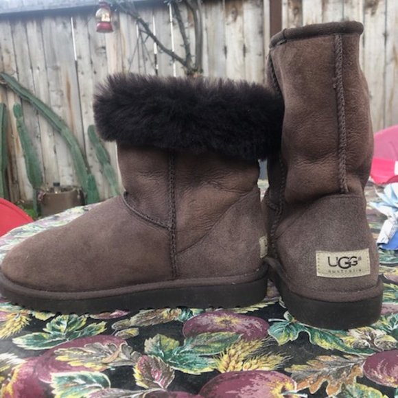 UGG Shoes - Brown Classic Short II Suede Sherpa Shearling Sheepskin 3825